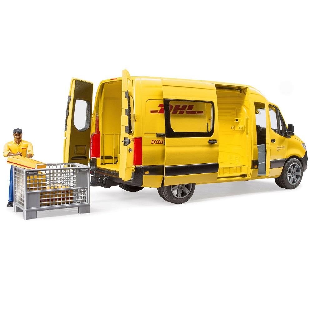 Bruder MB Sprinter DHL with Driver-Toys & Learning-Bruder-030595-babyandme.ca