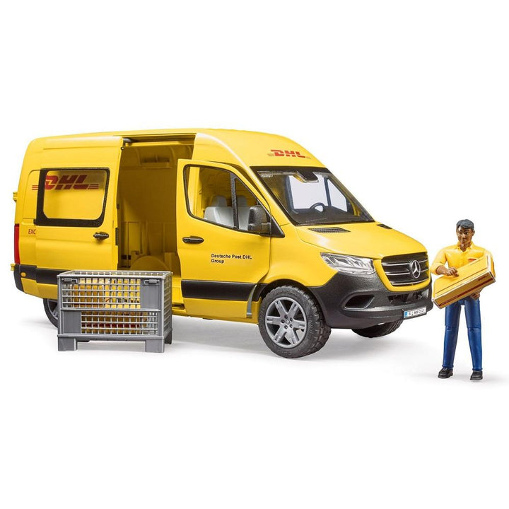 Bruder MB Sprinter DHL with Driver-Toys & Learning-Bruder-030595-babyandme.ca