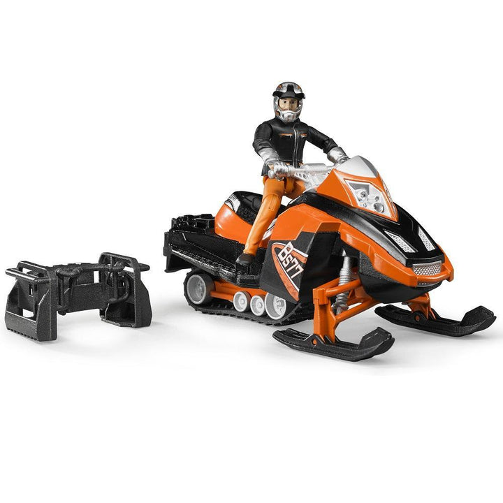 Bruder Snowmobile with Driver and Accessories-Toys & Learning-Bruder-020149-babyandme.ca
