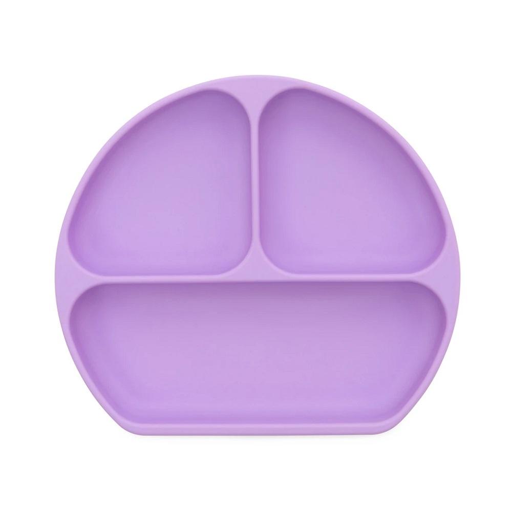 Bumkins Silicone Grip Dish (Lavender)-Feeding-Bumkins-024635 LV-babyandme.ca