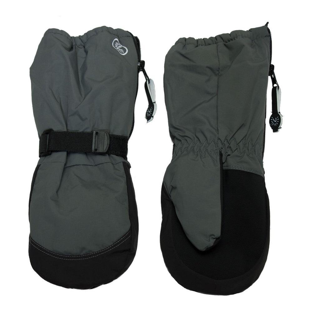 Calikids W0125 Long Cuff Mitten (Charcoal)-Apparel-Calikids--babyandme.ca