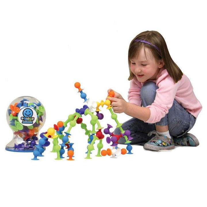 Fat Brain Toys Squigz DeLuxe Set (50 Piece)-Toys & Learning-Fat Brain Toys-008937-babyandme.ca