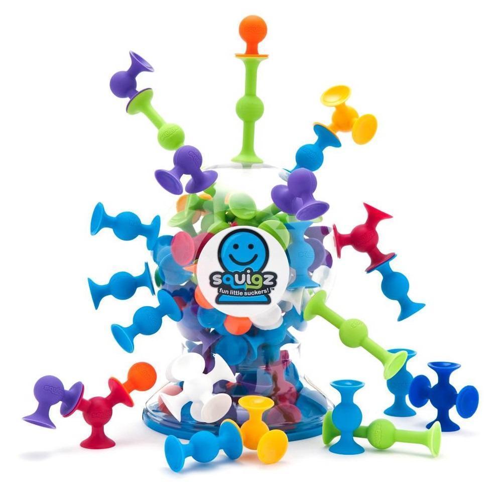 Fat Brain Toys Squigz DeLuxe Set (50 Piece)-Toys & Learning-Fat Brain Toys-008937-babyandme.ca