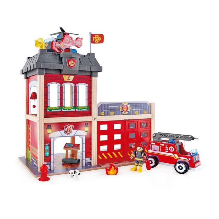 Hape City Fire Station-Toys & Learning-Hape-025334-babyandme.ca