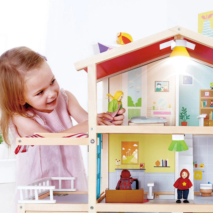 Hape Doll Family Mansion (Furnished) - IN STORE PICK-UP ONLY-Toys & Learning-Hape-023754-babyandme.ca