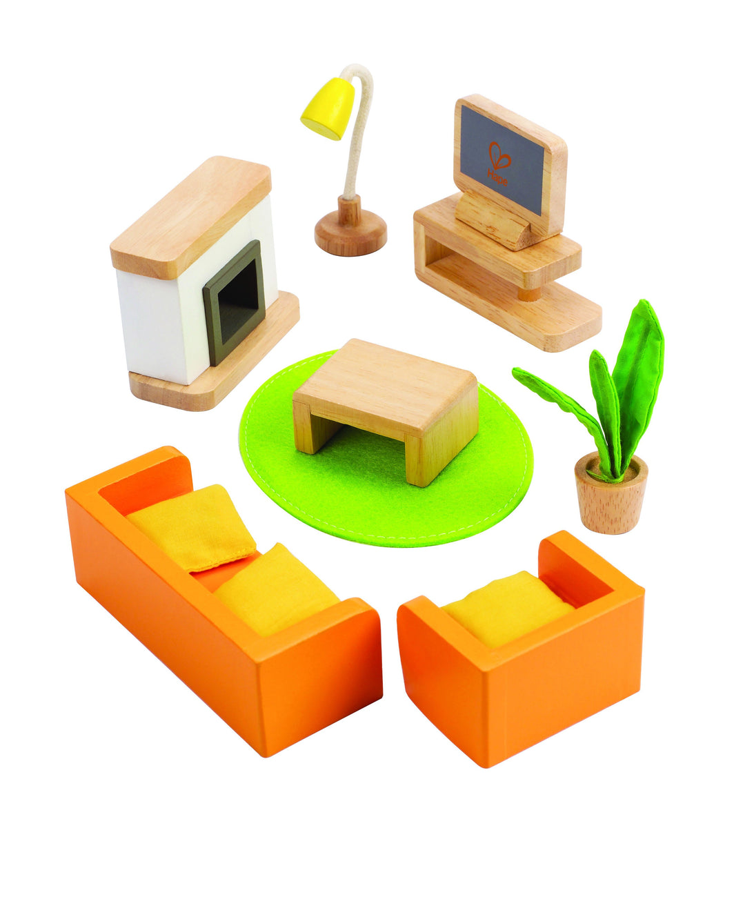 Hape Dollhouse Media Room-Toys & Learning-Hape-007741 MR-babyandme.ca