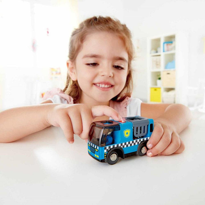 Hape Police Car with Siren-Toys & Learning-Hape-026214 PL-babyandme.ca