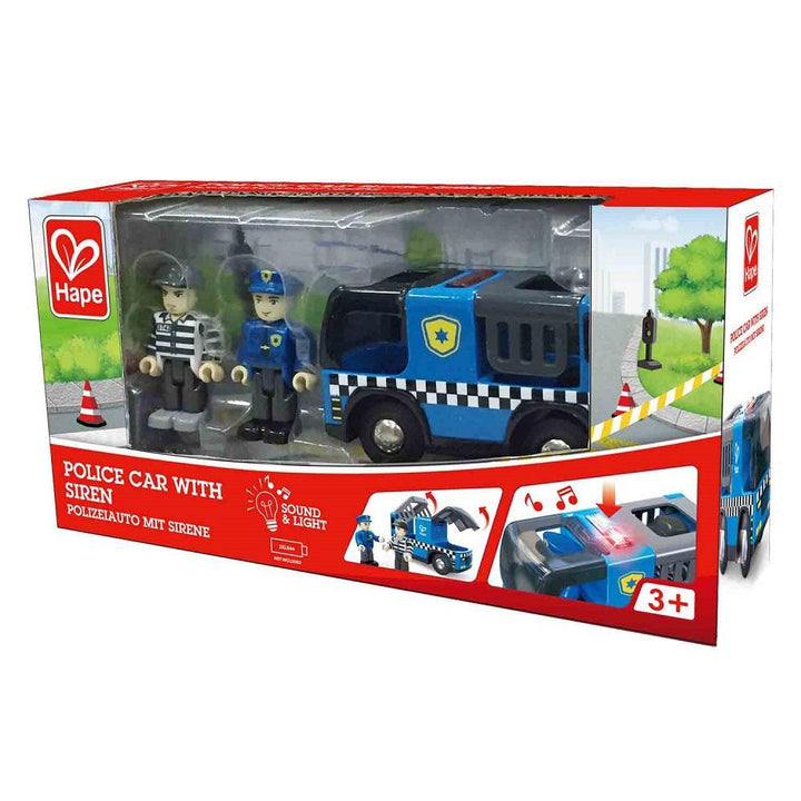 Hape Police Car with Siren-Toys & Learning-Hape-026214 PL-babyandme.ca
