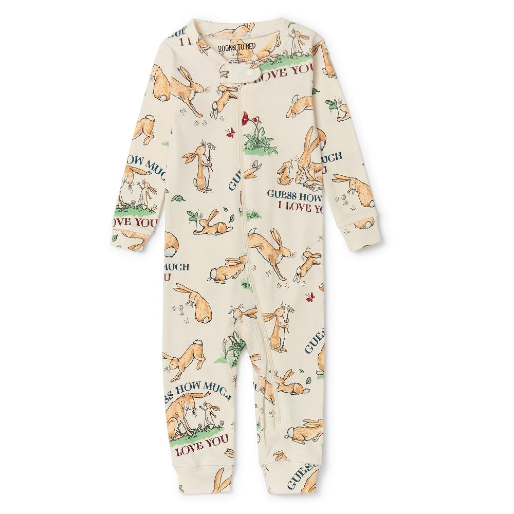 Hatley Books to Bed Infant Coverall (Guess How Much I Love You)-Apparel-Hatley--babyandme.ca