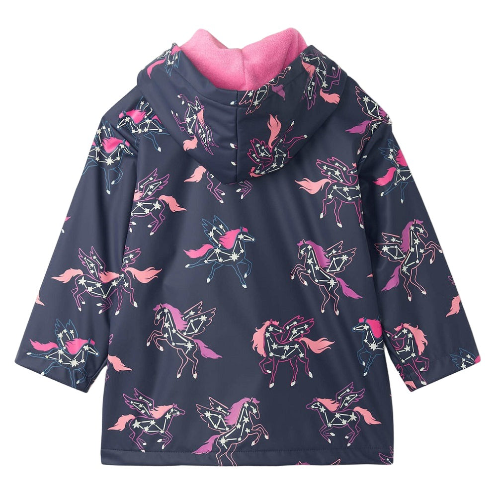 Hatley Colour Changing Raincoat (Pegasus Constellations) babyandme.ca
