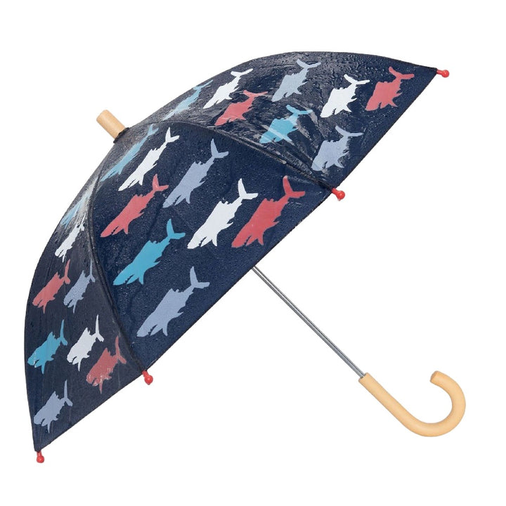 Hatley Colour Changing Umbrella (Hungry Sharks)-Apparel-Hatley-028014 HS-babyandme.ca