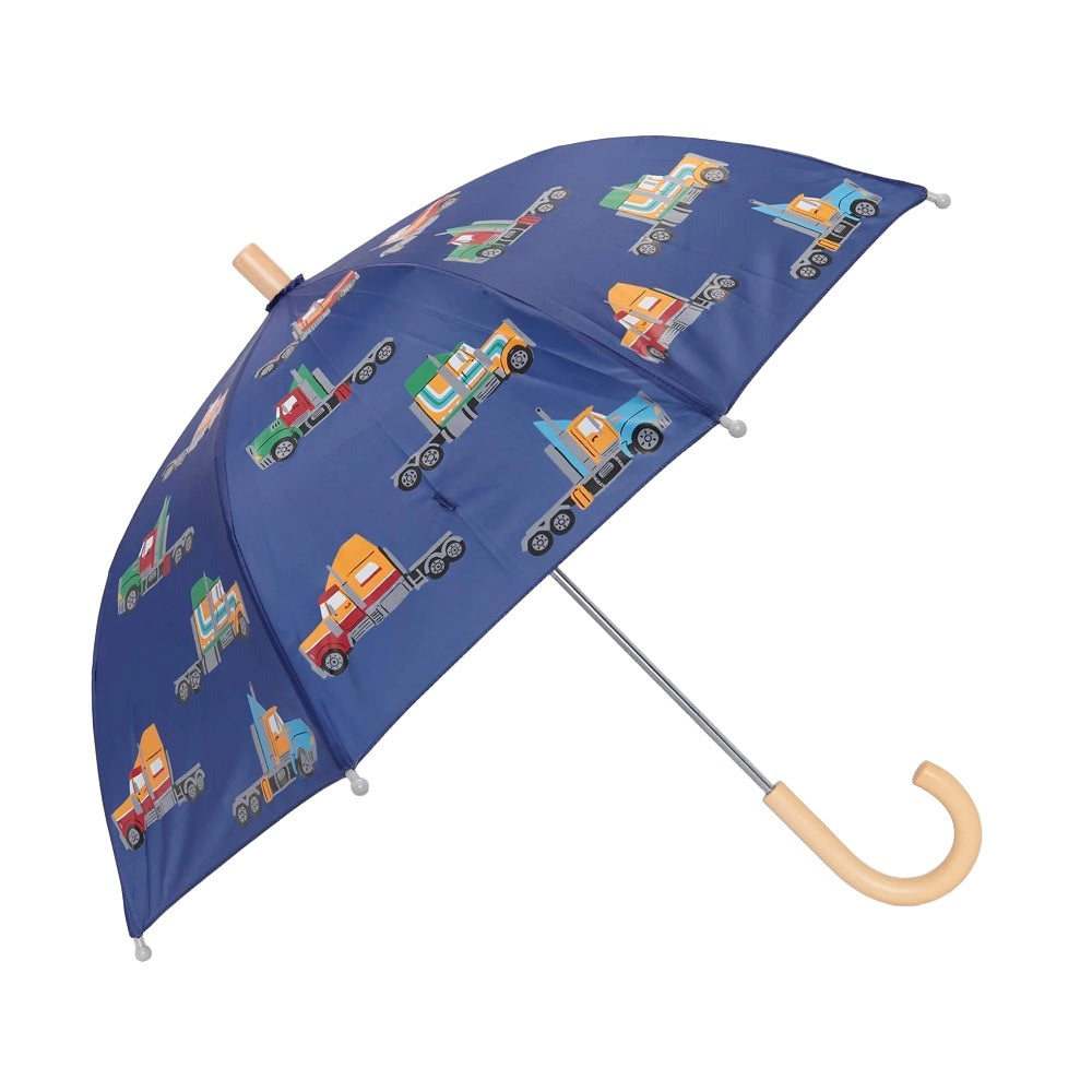 Hatley Umbrella (Big Rigs)-Apparel-Hatley-028014 BR-babyandme.ca