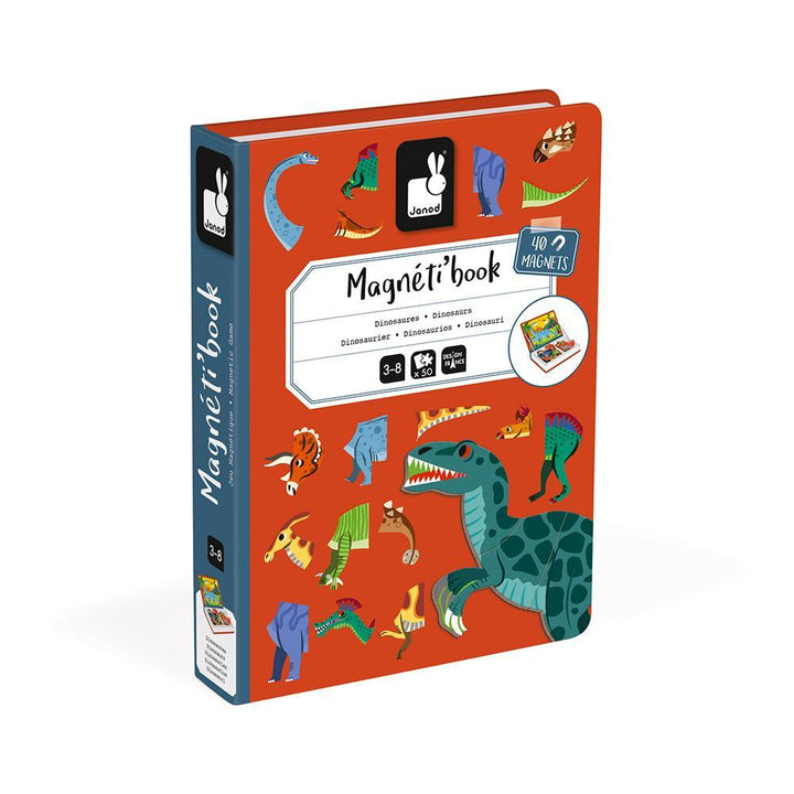 Janod Magnetibook (Dinosaurs)-Toys & Learning-Janod-007068 DI-babyandme.ca