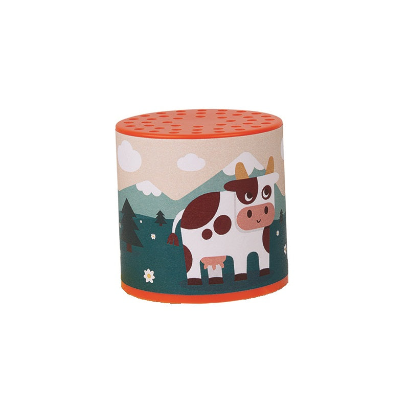 Janod Pocket Noisemaker (Moo - Orange)-Toys & Learning-Janod-031567 OR-babyandme.ca