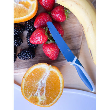 KiddiKutter Child Safe Knife (Blue)-Feeding-KiddiKutter-031534 BL-babyandme.ca