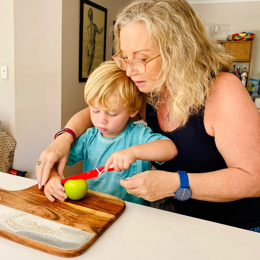 KiddiKutter Child Safe Knife (Red)-Feeding-KiddiKutter-031534 RD-babyandme.ca