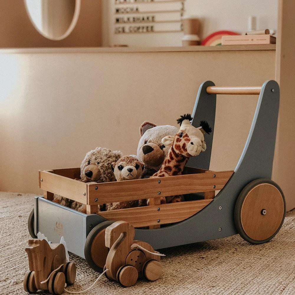 Kinderfeets Cargo Walker (Slate Blue)-Toys & Learning-Kinderfeets-027500 SB-babyandme.ca