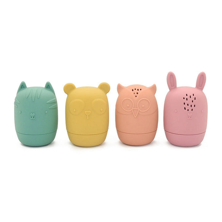 Kushies Silisqueeze Bath Toy 4-Pack (Multi)-Bath-Kushies-031663 MU-babyandme.ca