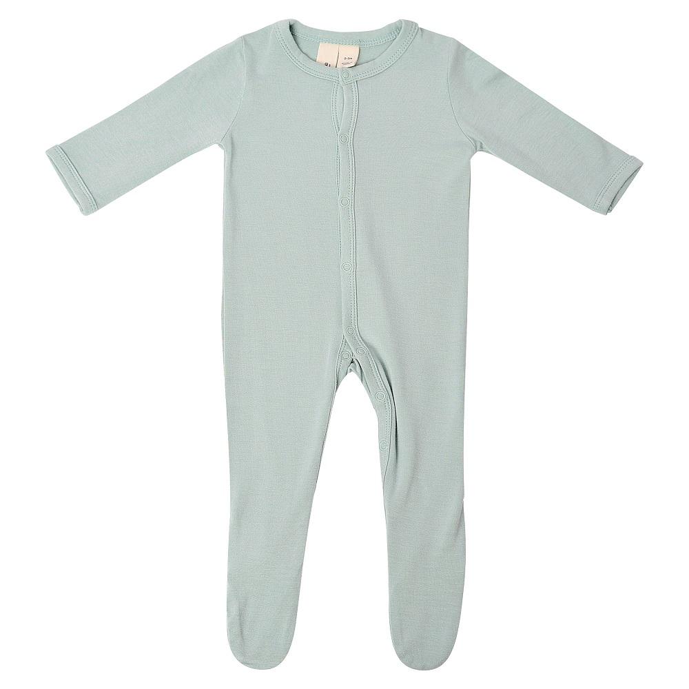 Kyte Baby Snap Footie (Sage)-Apparel-Kyte Baby--babyandme.ca