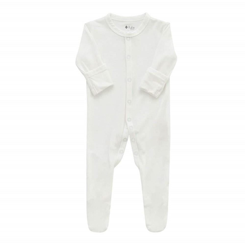 Kyte Baby Snap Footie with Fold Over Mittens (Cloud)-Apparel-Kyte Baby-Preemie-028499 CD PR-babyandme.ca