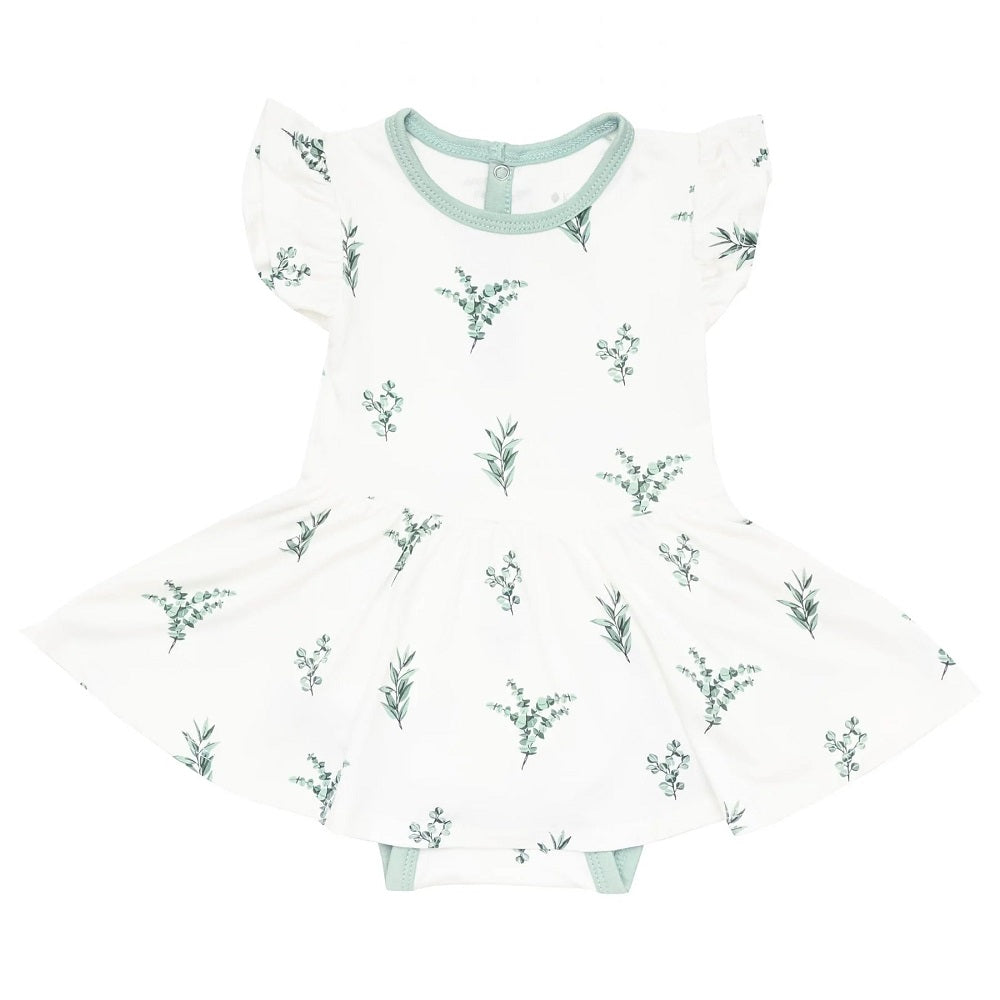 Kyte Baby Twirl Bodysuit Dress (Eucalyptus) babyandme.ca babyandme