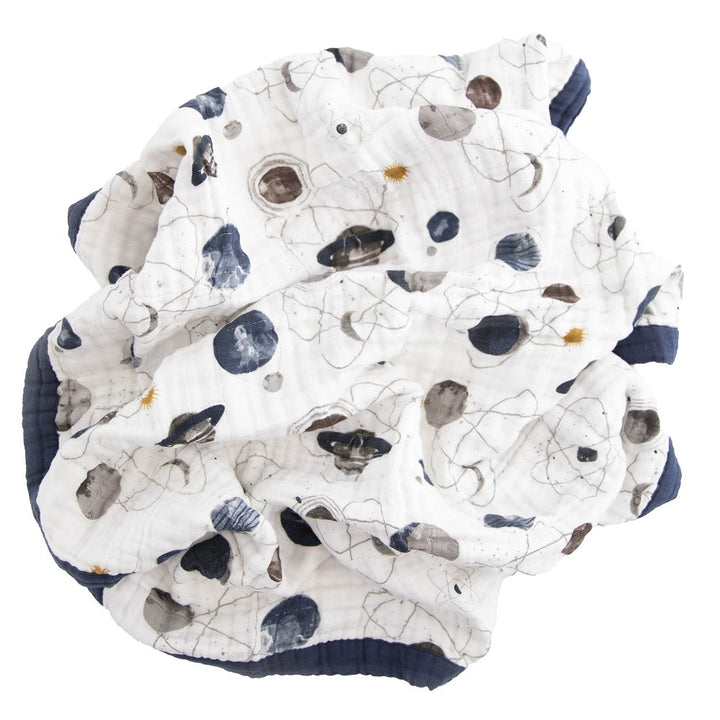 Little Unicorn Cotton Muslin Baby Quilt (Planetary)-Nursery-Little Unicorn-031331 PL-babyandme.ca