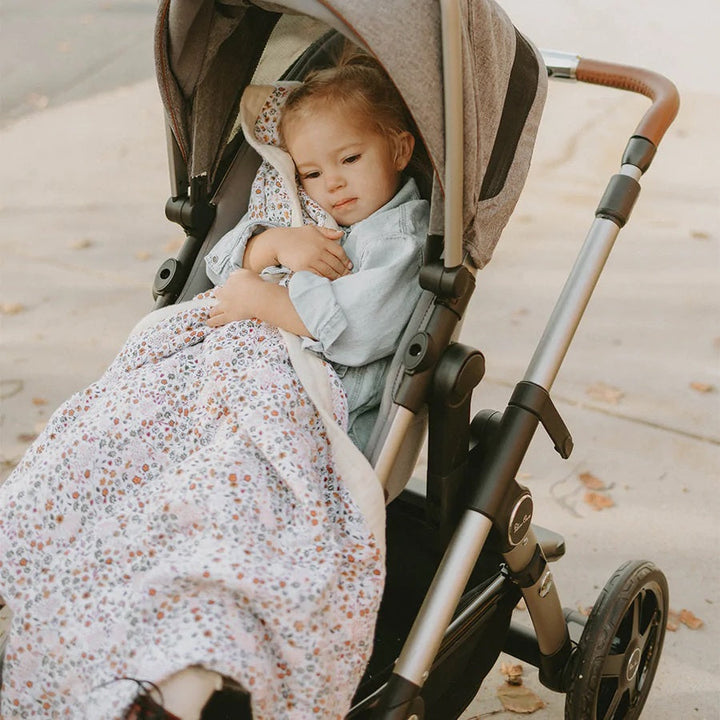 Little Unicorn Cotton Muslin Baby Quilt (Pressed Petals)-Nursery-Little Unicorn-031331 PP-babyandme.ca