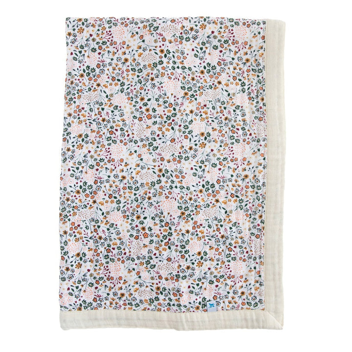Little Unicorn Cotton Muslin Baby Quilt (Pressed Petals)-Nursery-Little Unicorn-031331 PP-babyandme.ca