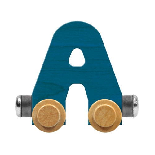 Maple Landmark Name Trains Bright Letter A-Toys & Learning-Maple Landmark-Blue-002889 A BL-babyandme.ca