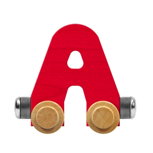 Maple Landmark Name Trains Bright Letter A-Toys & Learning-Maple Landmark-Red-002889 A RD-babyandme.ca