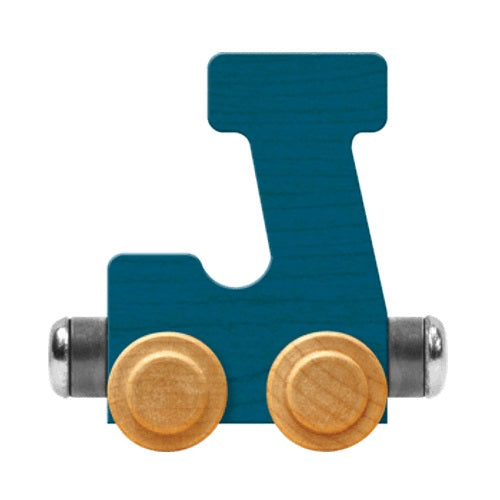 Maple Landmark Name Trains Bright Letter J-Toys & Learning-Maple Landmark-Blue-002889 J BL-babyandme.ca