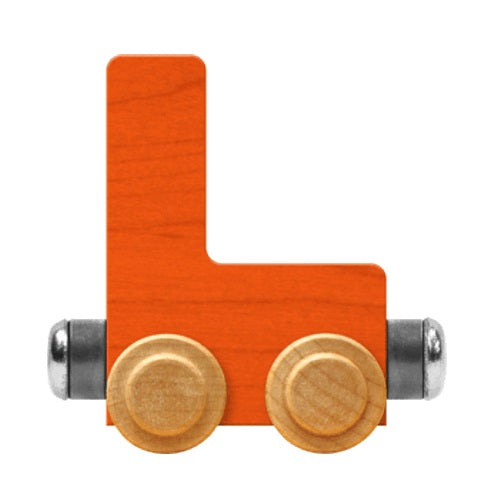 Maple Landmark Name Trains Bright Letter L-Toys & Learning-Maple Landmark-Orange-002889 L OR-babyandme.ca