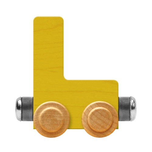 Maple Landmark Name Trains Bright Letter L-Toys & Learning-Maple Landmark-Yellow-002889 L YW-babyandme.ca