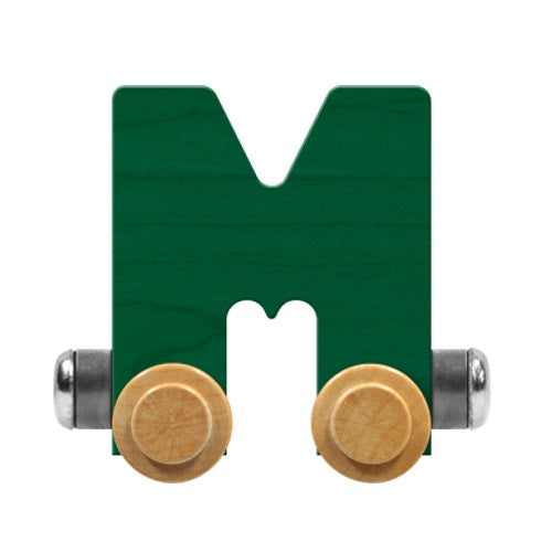 Maple Landmark Name Trains Bright Letter M-Toys & Learning-Maple Landmark-Green-002889 M GN-babyandme.ca