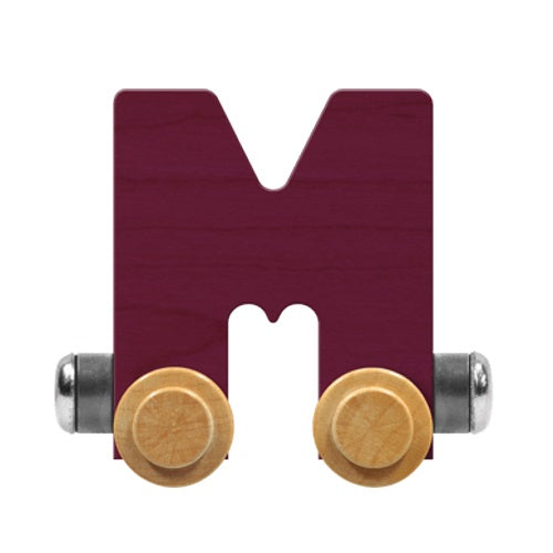 Maple Landmark Name Trains Bright Letter M-Toys & Learning-Maple Landmark-Purple-002889 M PU-babyandme.ca