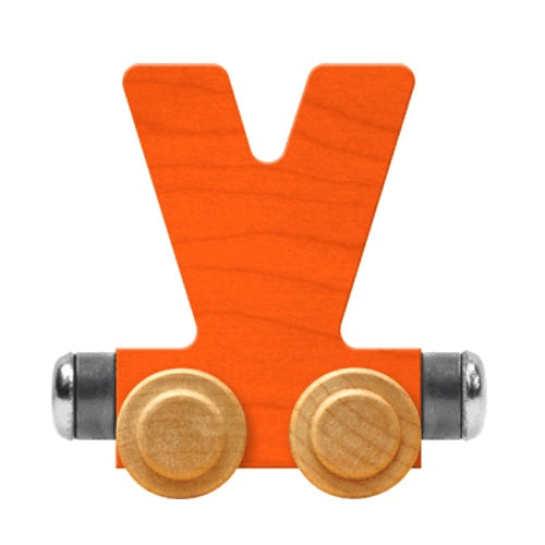 Maple Landmark Name Trains Bright Letter V-Toys & Learning-Maple Landmark-Orange-002889 V OR-babyandme.ca
