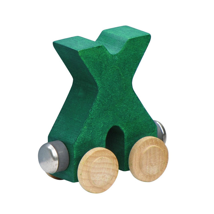 Maple Landmark Name Trains Bright Letter X-Toys & Learning-Maple Landmark-Green-002889 X GN-babyandme.ca