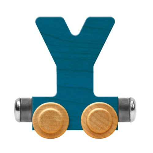 Maple Landmark Name Trains Bright Letter Y-Toys & Learning-Maple Landmark-Blue-002889 Y BL-babyandme.ca