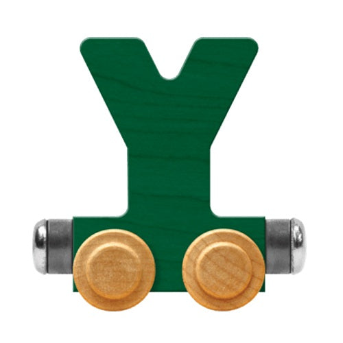 Maple Landmark Name Trains Bright Letter Y-Toys & Learning-Maple Landmark-Green-002889 Y GN-babyandme.ca