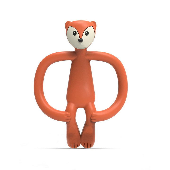 Matchstick Monkey Animal Teether (Fudge Fox)-Health-Matchstick Monkey-025153 FF-babyandme.ca
