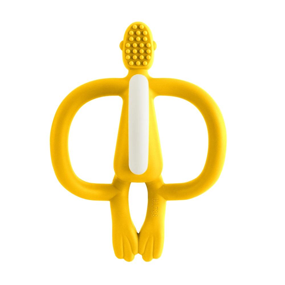 Matchstick Monkey Original Teething Toy (Yellow) - DISC-Health-Matchstick Monkey-025153 YW-babyandme.ca