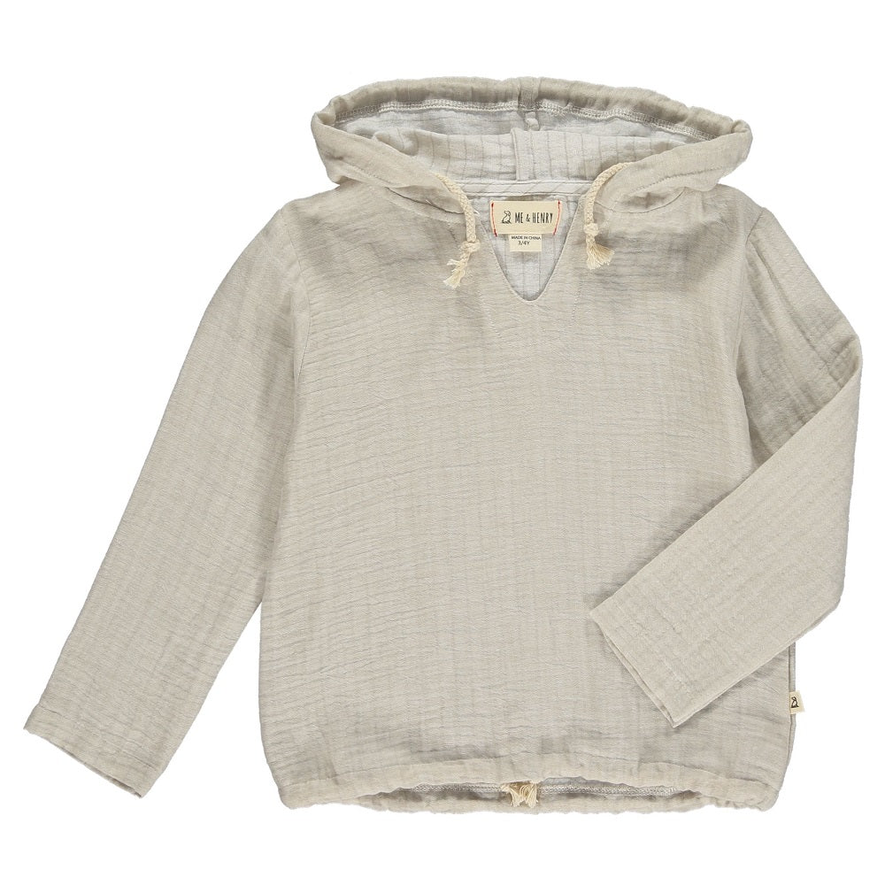 Me & Henry St. Ives Hooded Top (Stone)-Apparel-Me & Henry--babyandme.ca