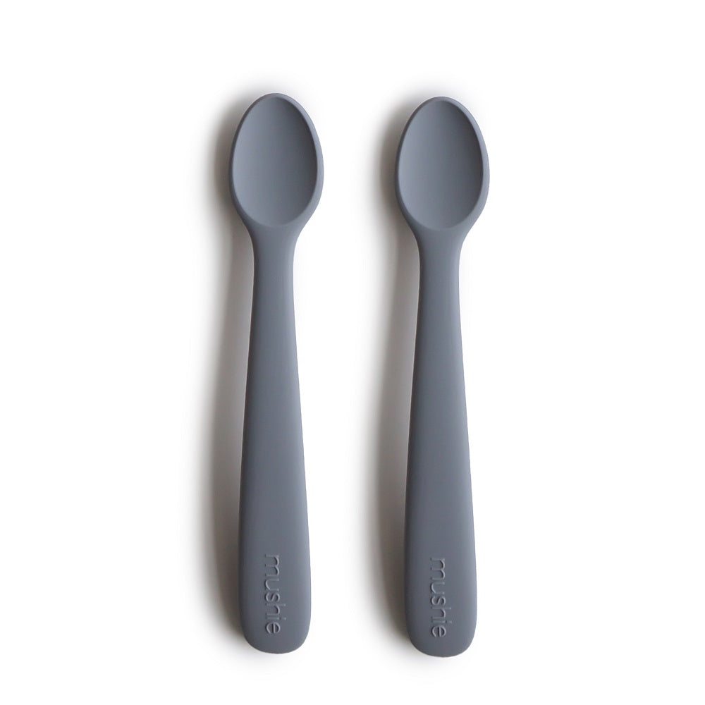 Mushie Silicone Feeding Spoons 2-Pack (Tradewinds)-Feeding-Mushie-028662 TW-babyandme.ca