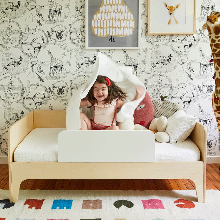 Oeuf Perch Toddler Bed (White/Birch) SPECIAL ORDER-Nursery-Oeuf-024352 Brch-babyandme.ca