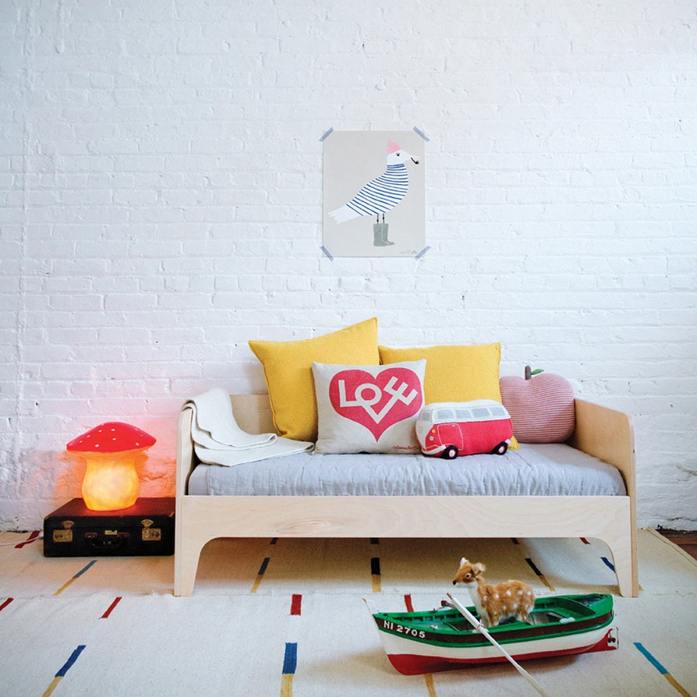 Oeuf Perch Toddler Bed (White/Birch) SPECIAL ORDER-Nursery-Oeuf-024352 Brch-babyandme.ca