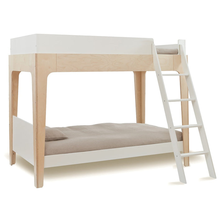 Oeuf Perch Twin Bunk Bed (White/Birch) SPECIAL ORDER-Nursery-Oeuf-024349 Brch-babyandme.ca