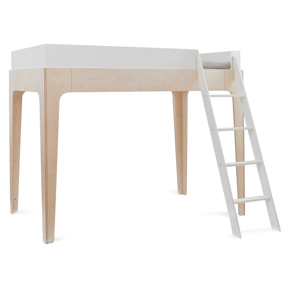 Oeuf Perch Twin Loft Bed (White/Birch) SPECIAL ORDER-Nursery-Oeuf-024354-babyandme.ca
