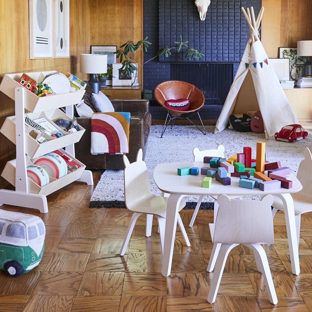 Oeuf Play Table (White) SPECIAL ORDER-Nursery-Oeuf-024384-babyandme.ca