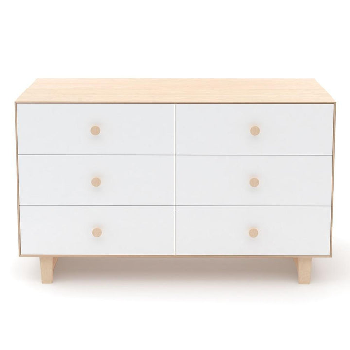 Oeuf Rhea 6 Drawer Dresser (Birch/White) SPECIAL ORDER-Nursery-Oeuf-024390 Rhea-babyandme.ca
