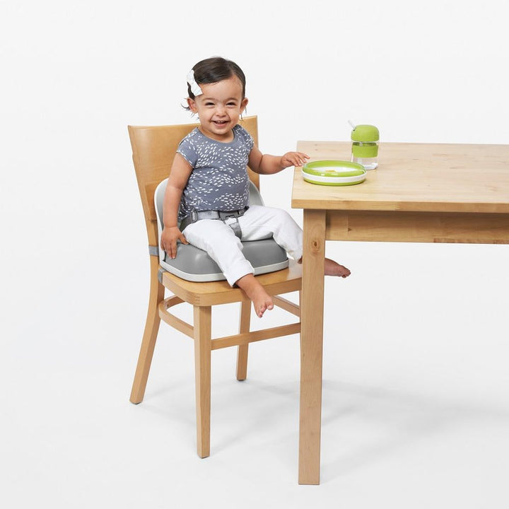 Oxo Tot Perch Booster Seat with Straps (Grey)-Feeding-OXO Tot-011100 GY-babyandme.ca